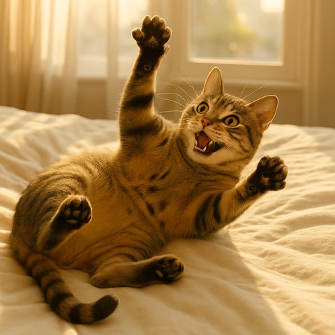 Кошка в стрессе Кошка в стрессе