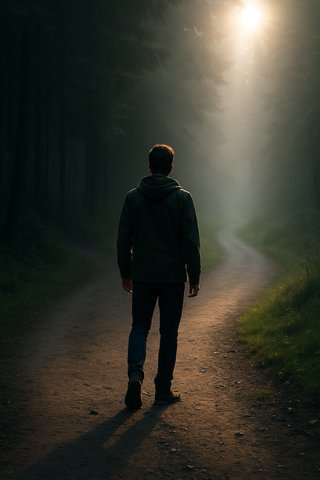 Момент выбора: за спиной — боль, впереди — путь к свободе, пусть и в тумане Момент выбора: за спиной — боль, впереди — путь к свободе, пусть и в тумане