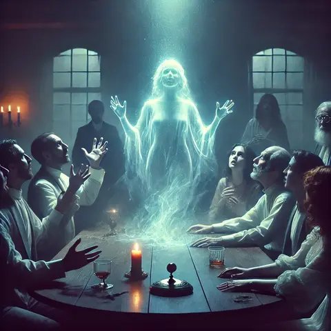Во время спиритического сеанса появляется дух усопшего Во время спиритического сеанса появляется дух усопшего